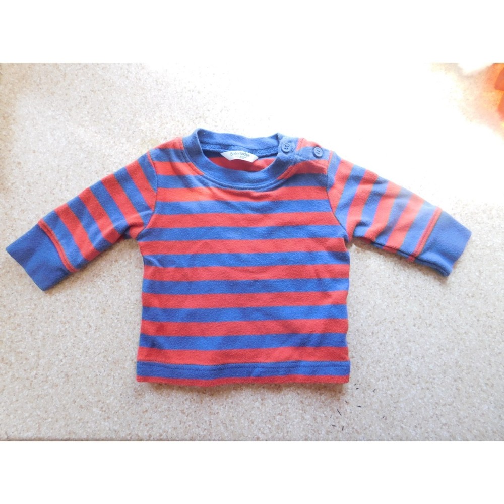 Baby Boden Striped Long Sleeve Shirt